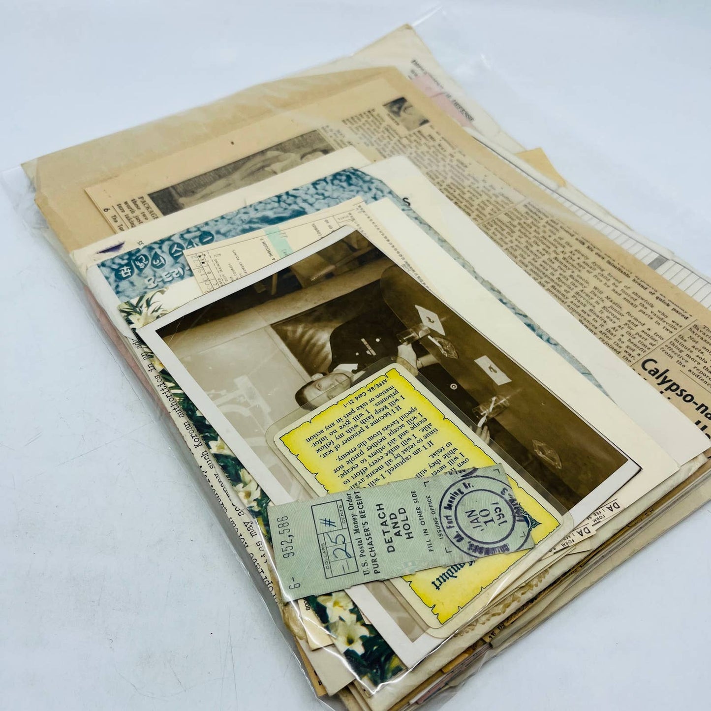 Huge Lot of 1950s US Army Serviceman Personal Military Documents Ephemera BA3