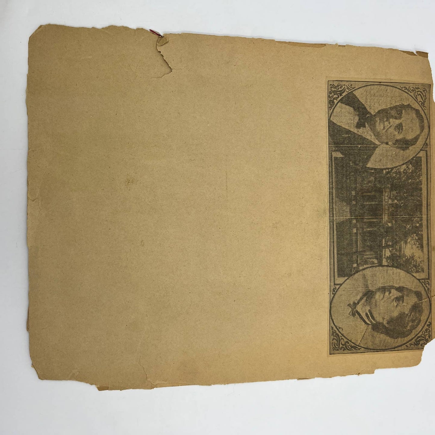 1900 Photo Print Victorian Curly Hair Girl With Doll and Toy Dog FL5