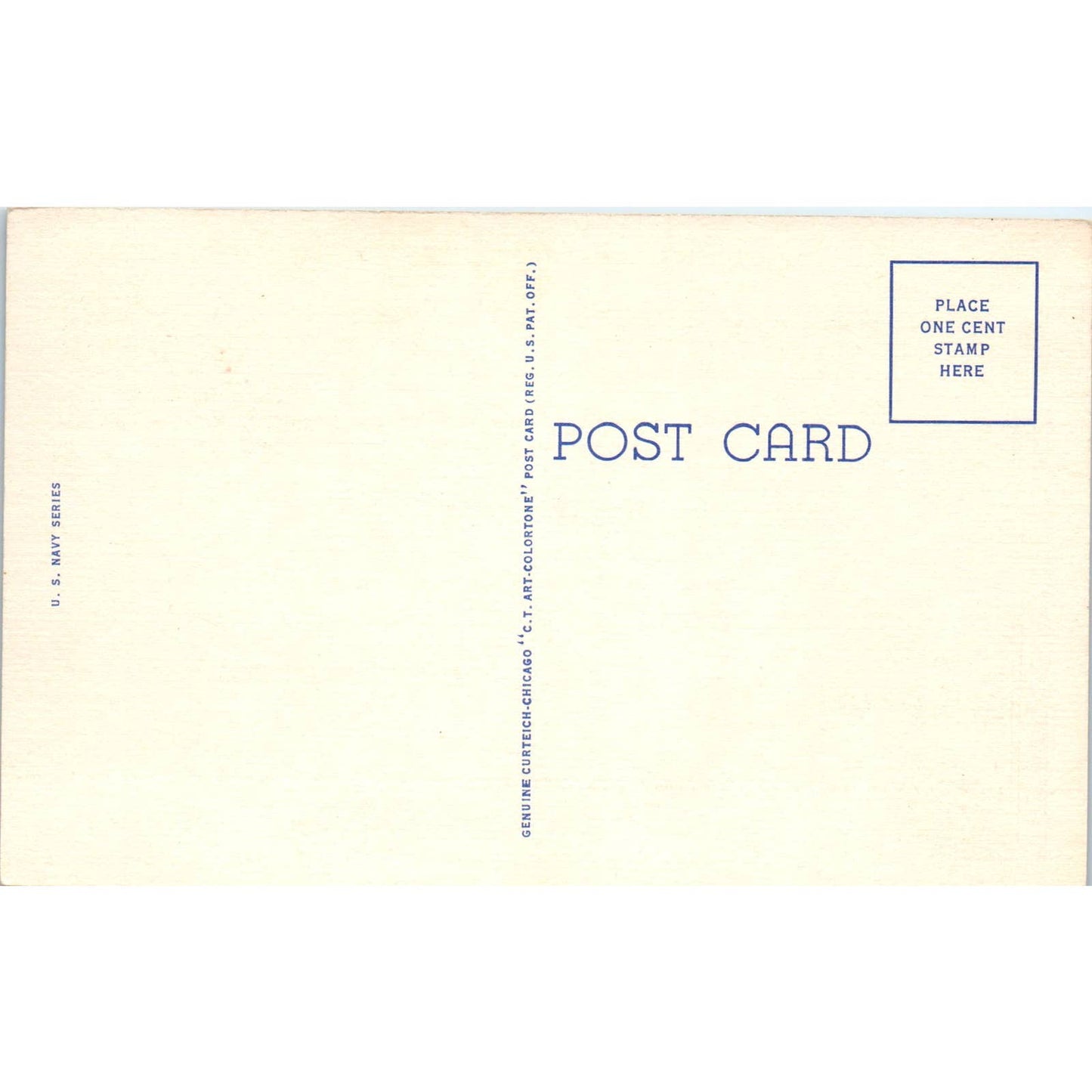 WWII United States Navy Recruiting Bureau - Original Postcard TJ7-RP1