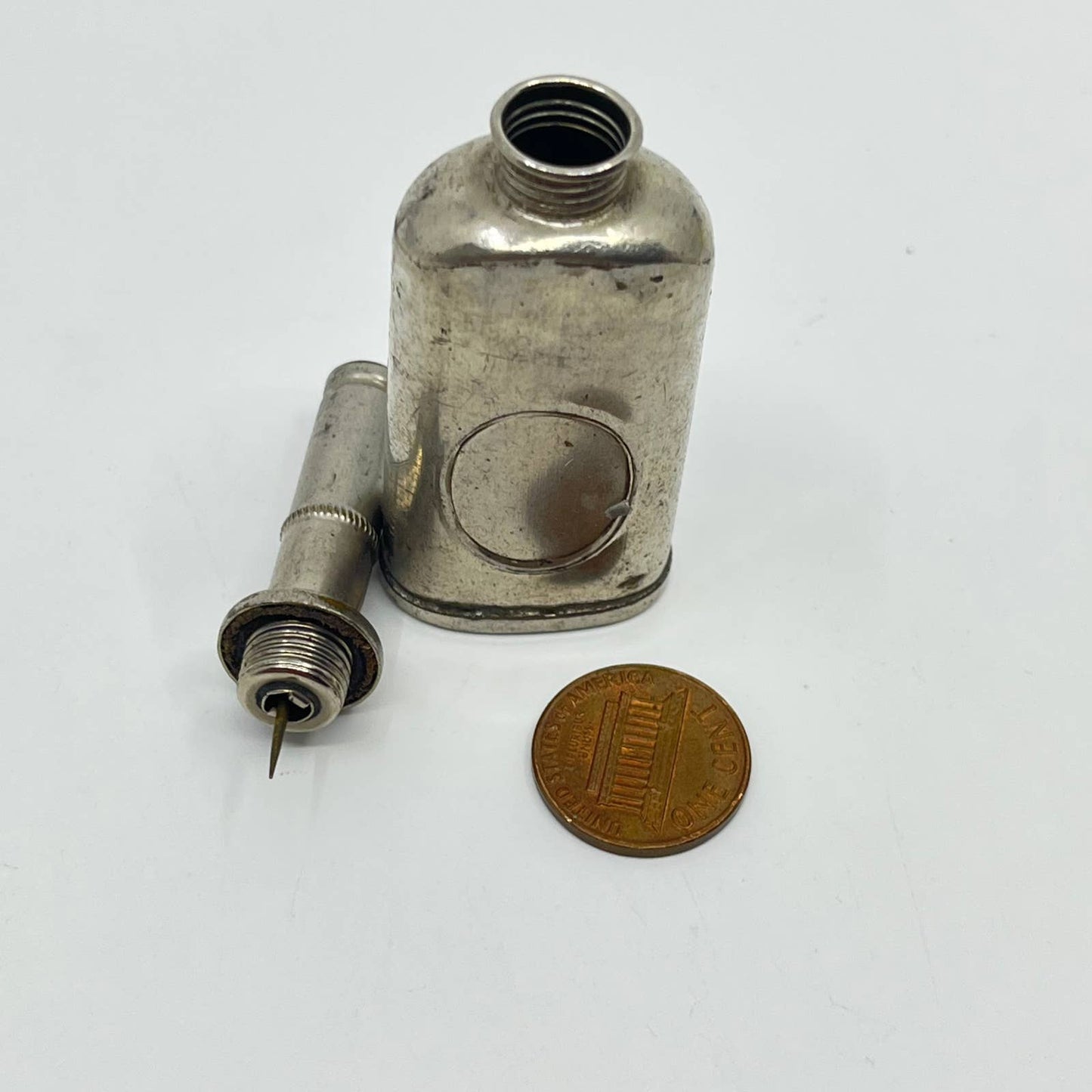 c1900 Antique Miniature Pin Oiler Pin Oil Can Pocket Oil Can Pocket Oiler SC3