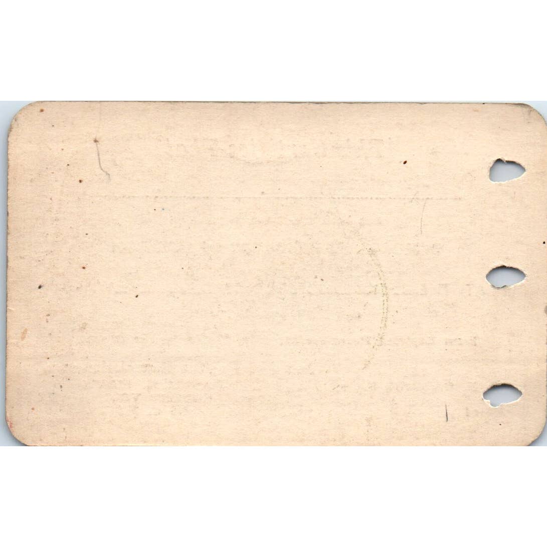 1948 Democratic Inspector of Election 13th Precinct 5th Ward Card Milwaukee SE5