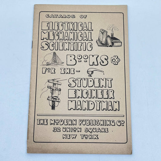 c1920 Catalog of Mechanical Scientific Books Modern Mechanics Publishing TF7