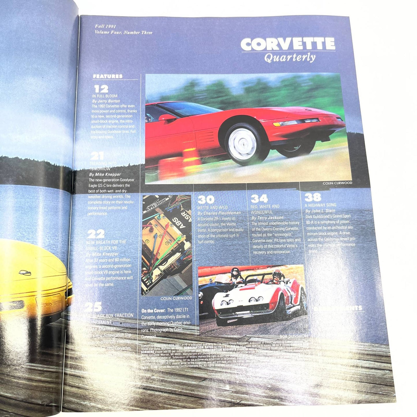 1991 Fall - Corvette Quarterly Magazine 1992 CORVETTES NEW GENERATION LT1 V8 TG1