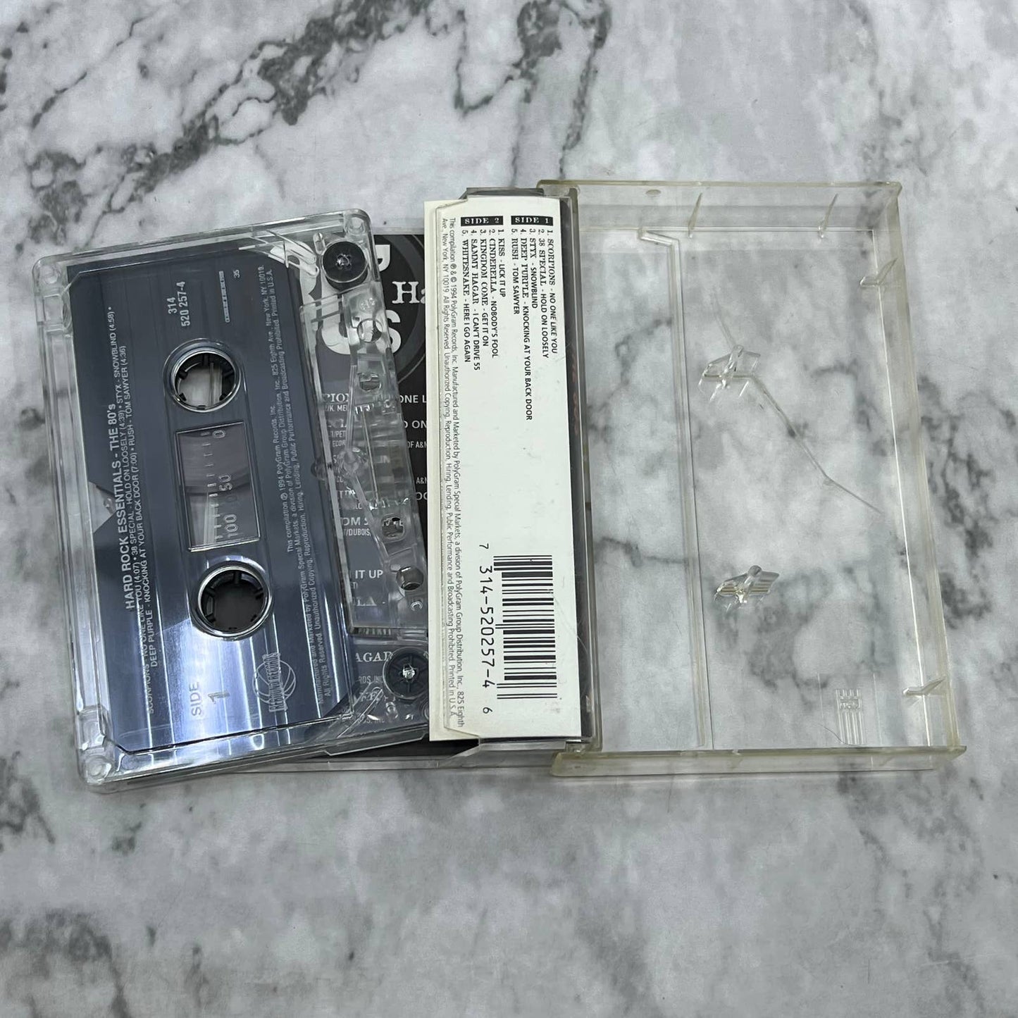 Hard Rock Essentials - The 80's - Used Cassette Tape TI1-40