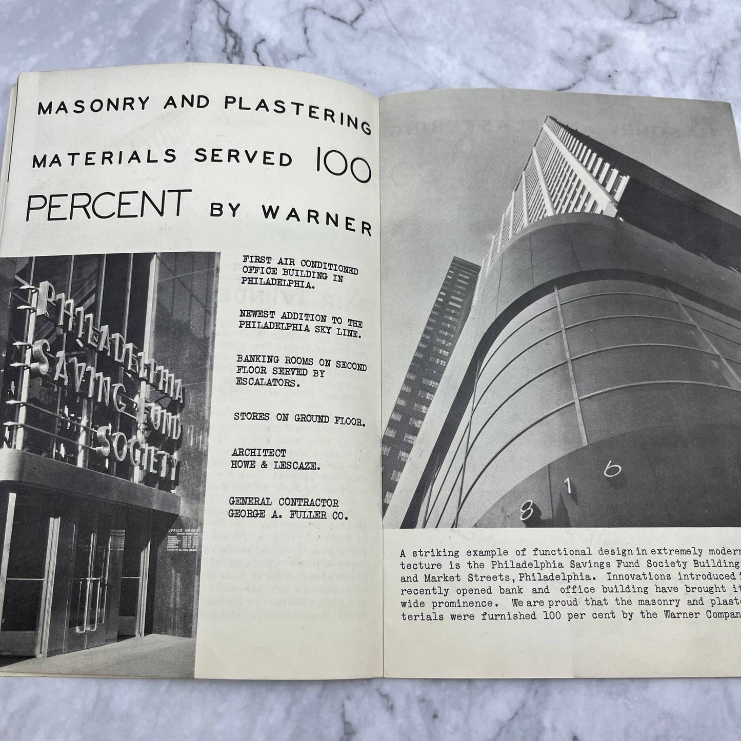 1932 Warner Sand Gravel Lime Products Company Magazine Newsletter TI6