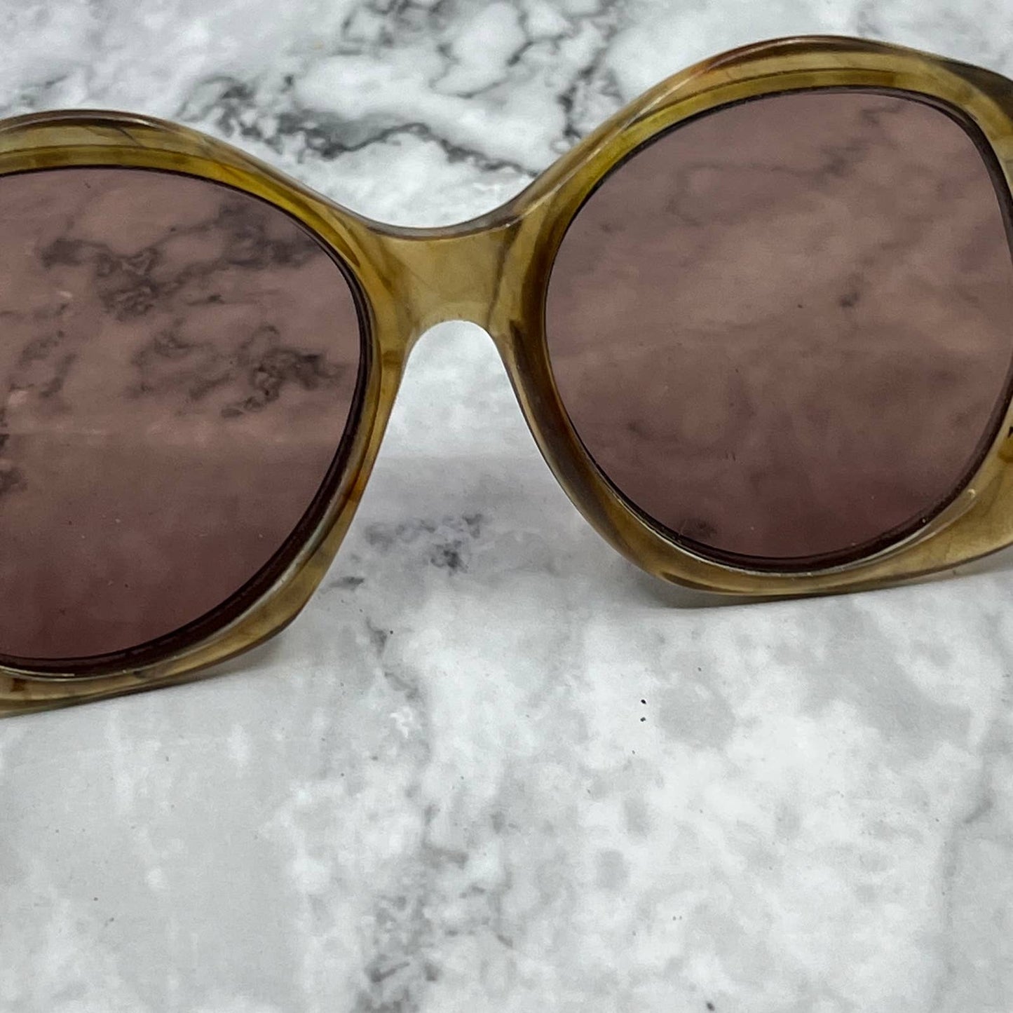 1970s Retro Oversize Van Tyle Drop Frame Tortoise Eyeglasses 5 1/2“ SE9