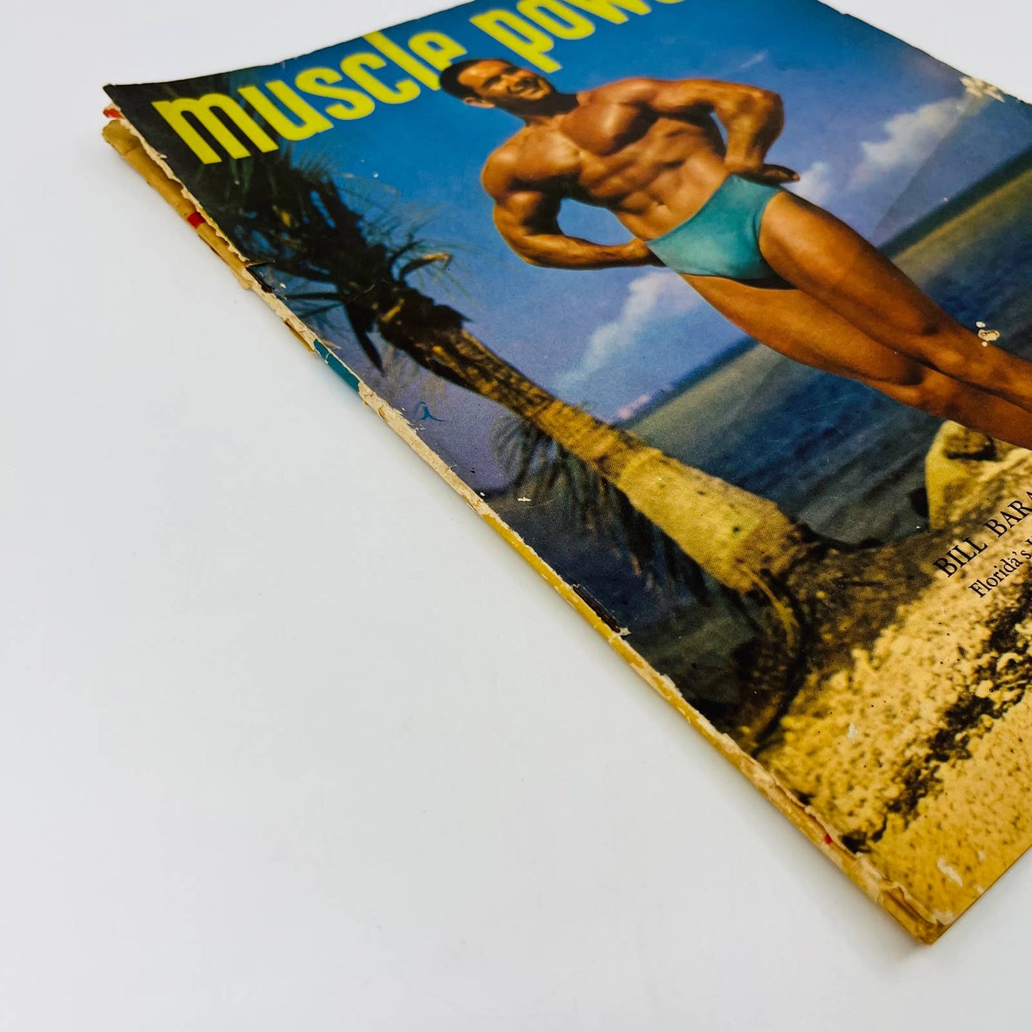 MUSCLE POWER August 1949 Body Building Magazine Bill Barad Florida Hercules BA2