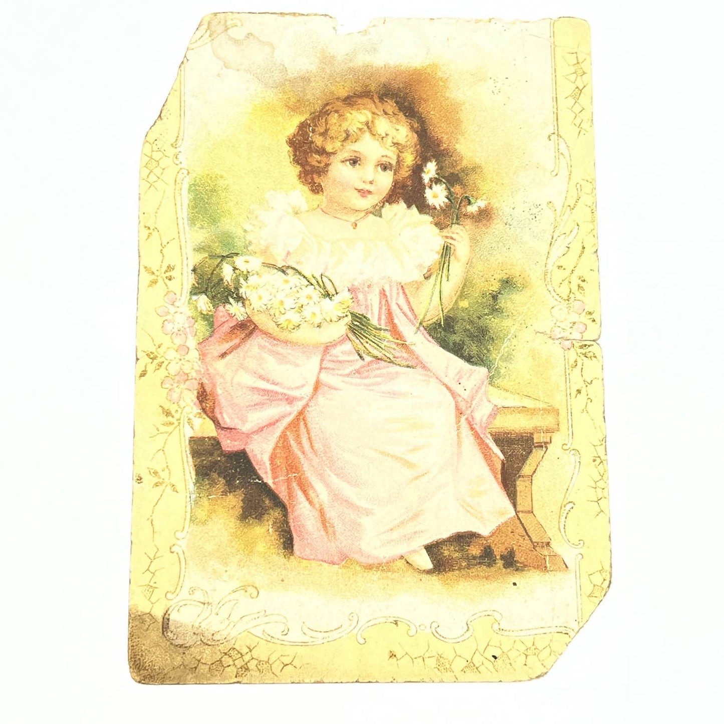 1880s Victorian Trade Card Crown Heating Stoves F.D. Yoder Oley PA AC2