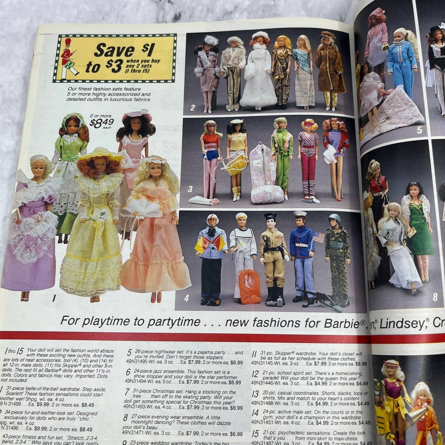 Sears Christmas Wish Book 1986 Catalog Cheryl Tiegs Barbie Rambo Legos NFL S3