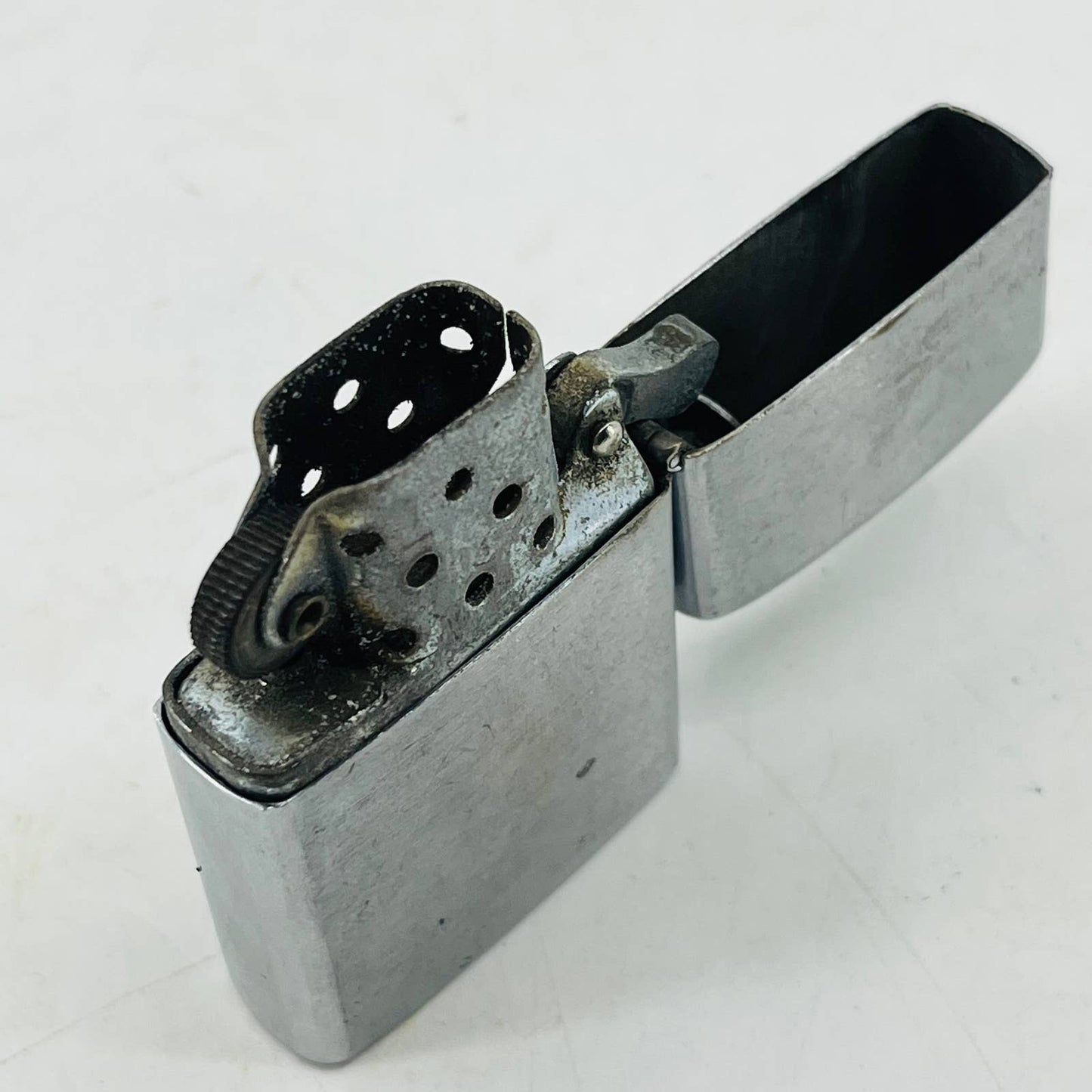 Vintage ZIPPO Style Brushed Metal ATC Japan Metal Lighter SA8