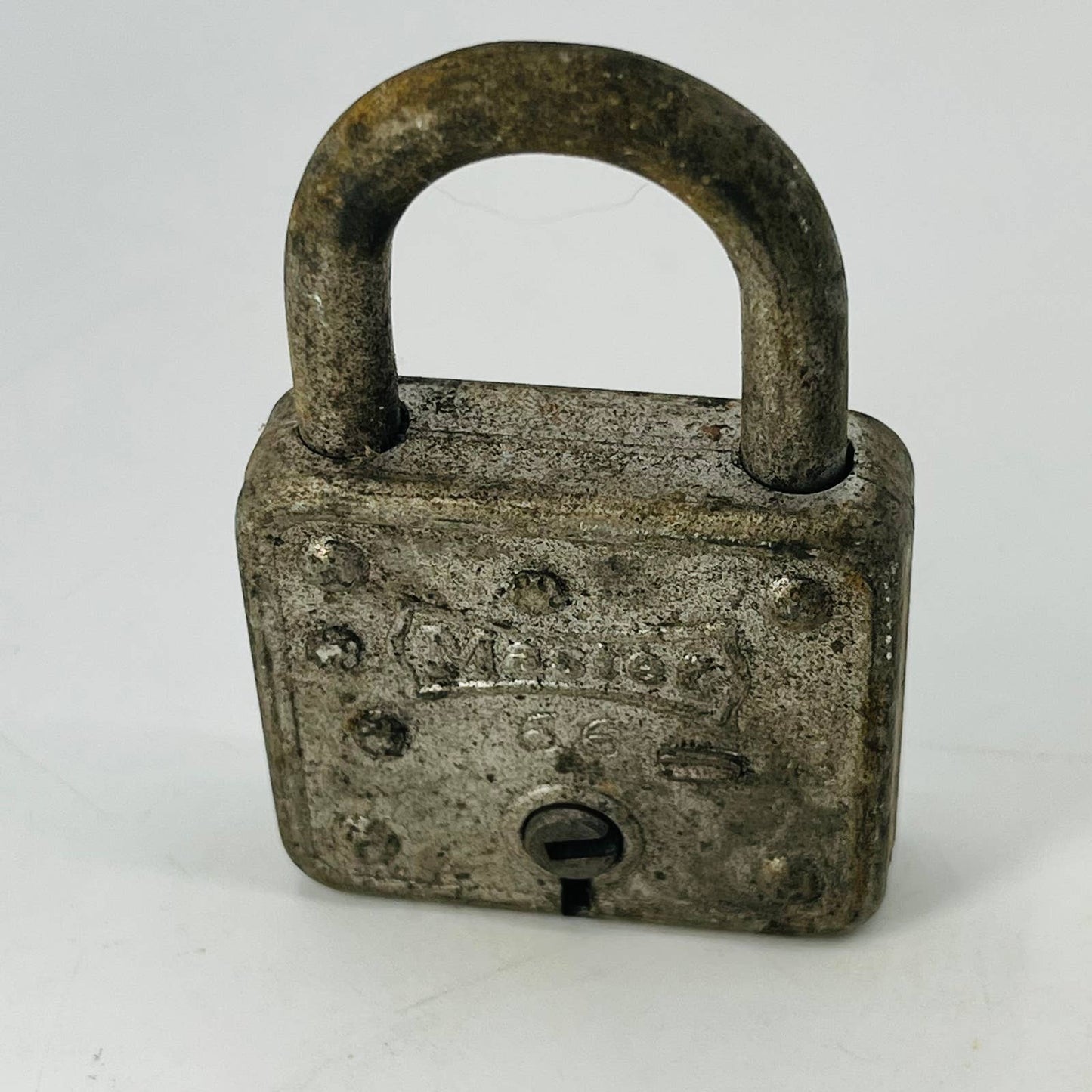 Vintage Master Lock No 66 Made In Milwaukee Wisconsin USA Padlock No Key SA8-1
