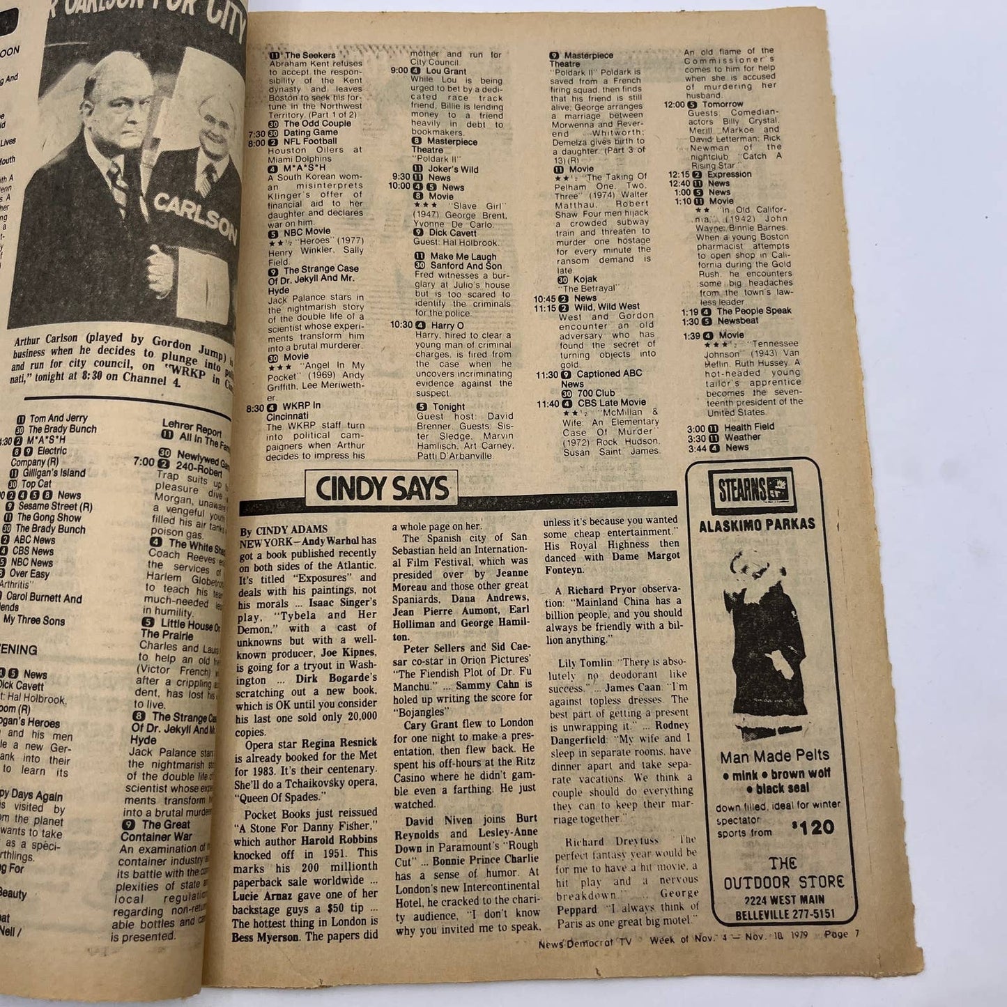 1979 Nov 4 Bellville IL News-Democrat TV Listings The French Atlantic Affair TG6