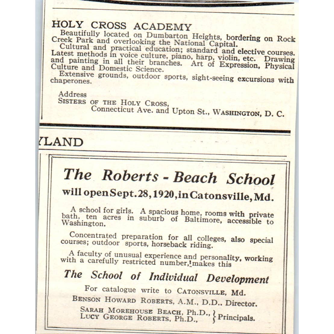 c1920 Harper's Magazine Ad - Georgia Military Academy College Park Atlanta EA3-4