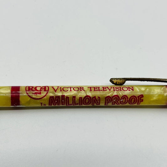 Celluloid Marbled Mechanical Pencil RCA Victor Television Okawille IL Kugler SB3