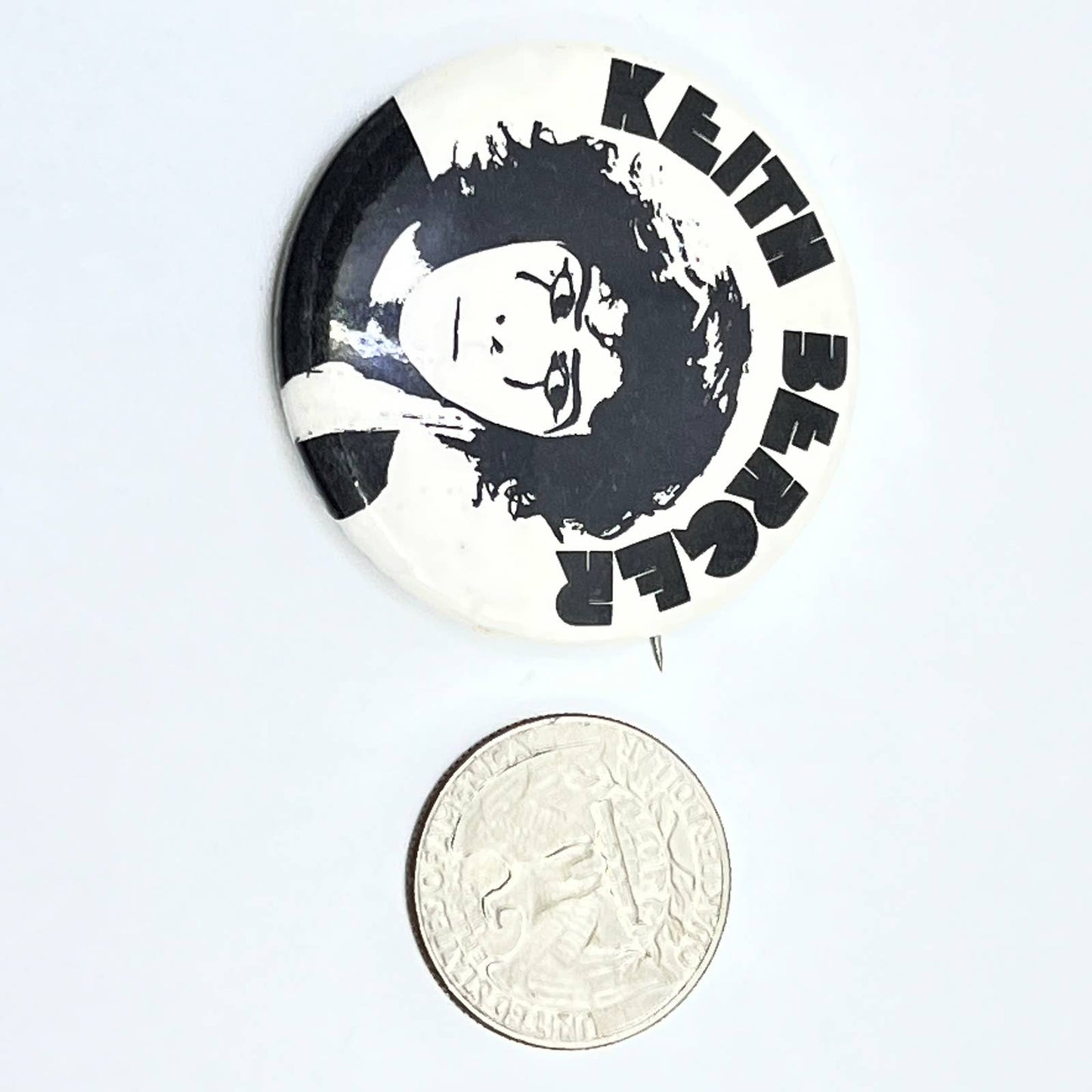 Vintage Keith Berger Pantomime Mime Pinback Button SD9