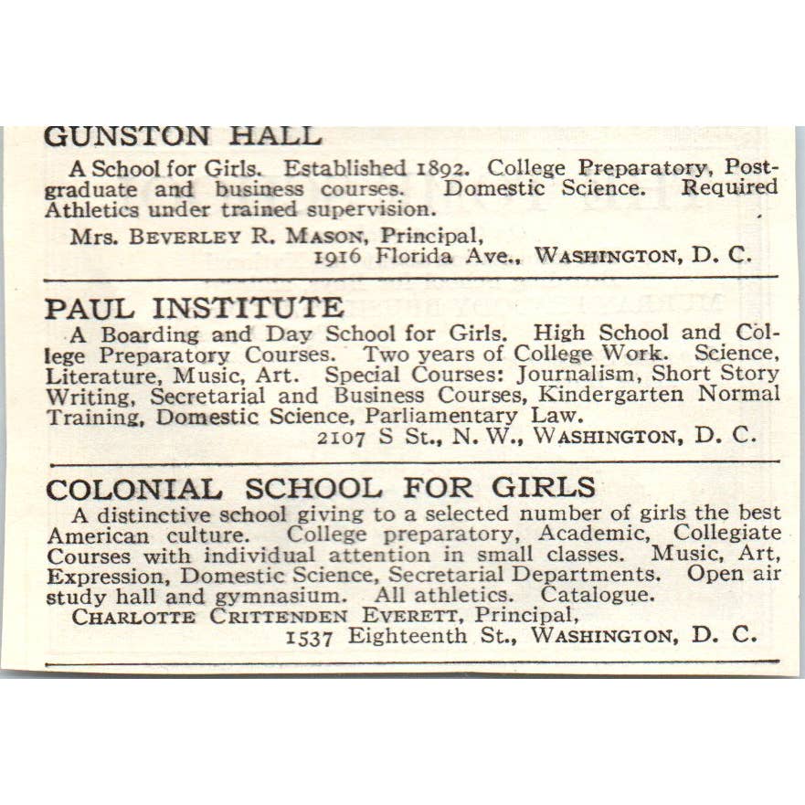 c1920 Harper's Ad - The Tome School on Susquehanna Murray Peabody Brush EA3