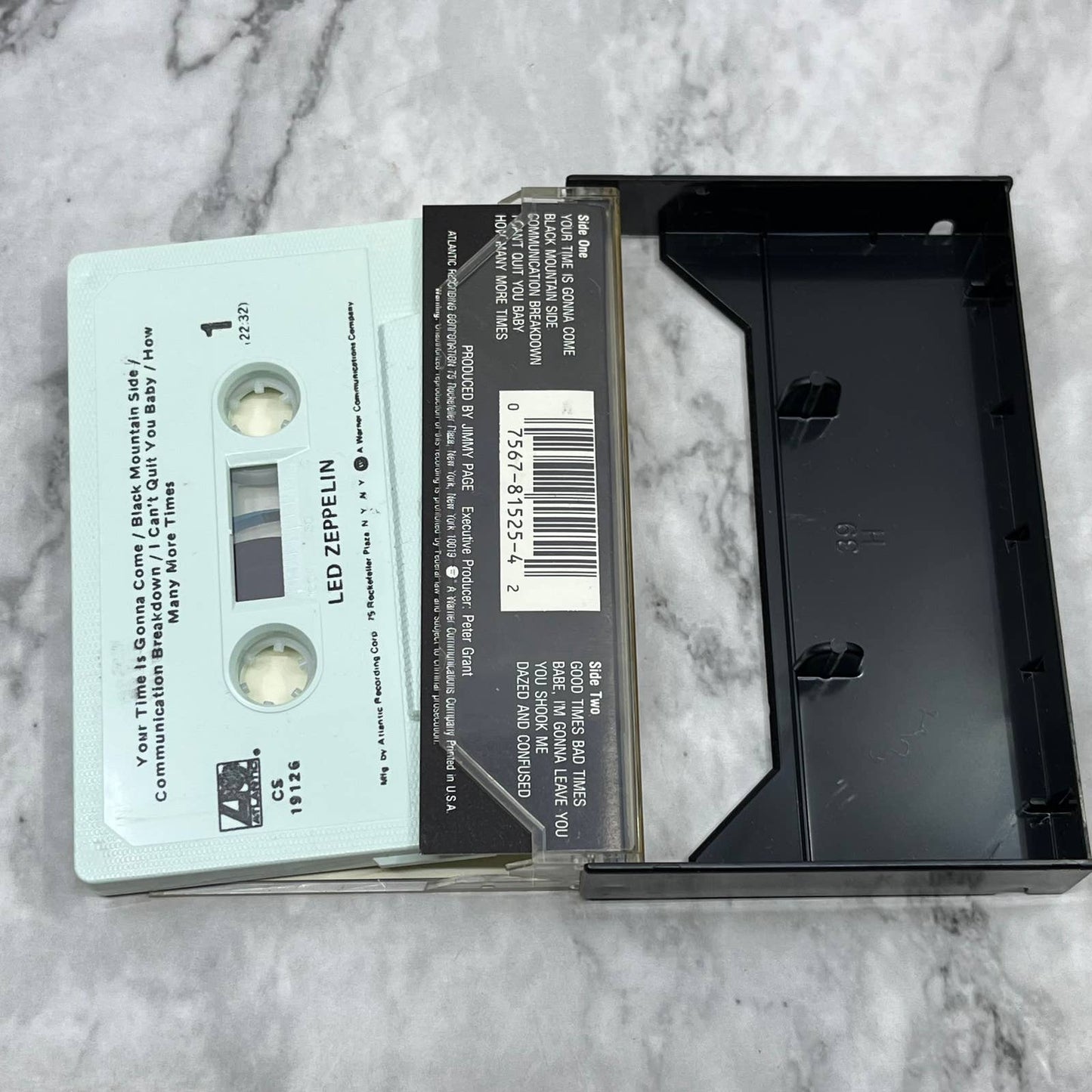 Led Zeppelin - Self Titled Atlantic Cassette Tape TC7-44