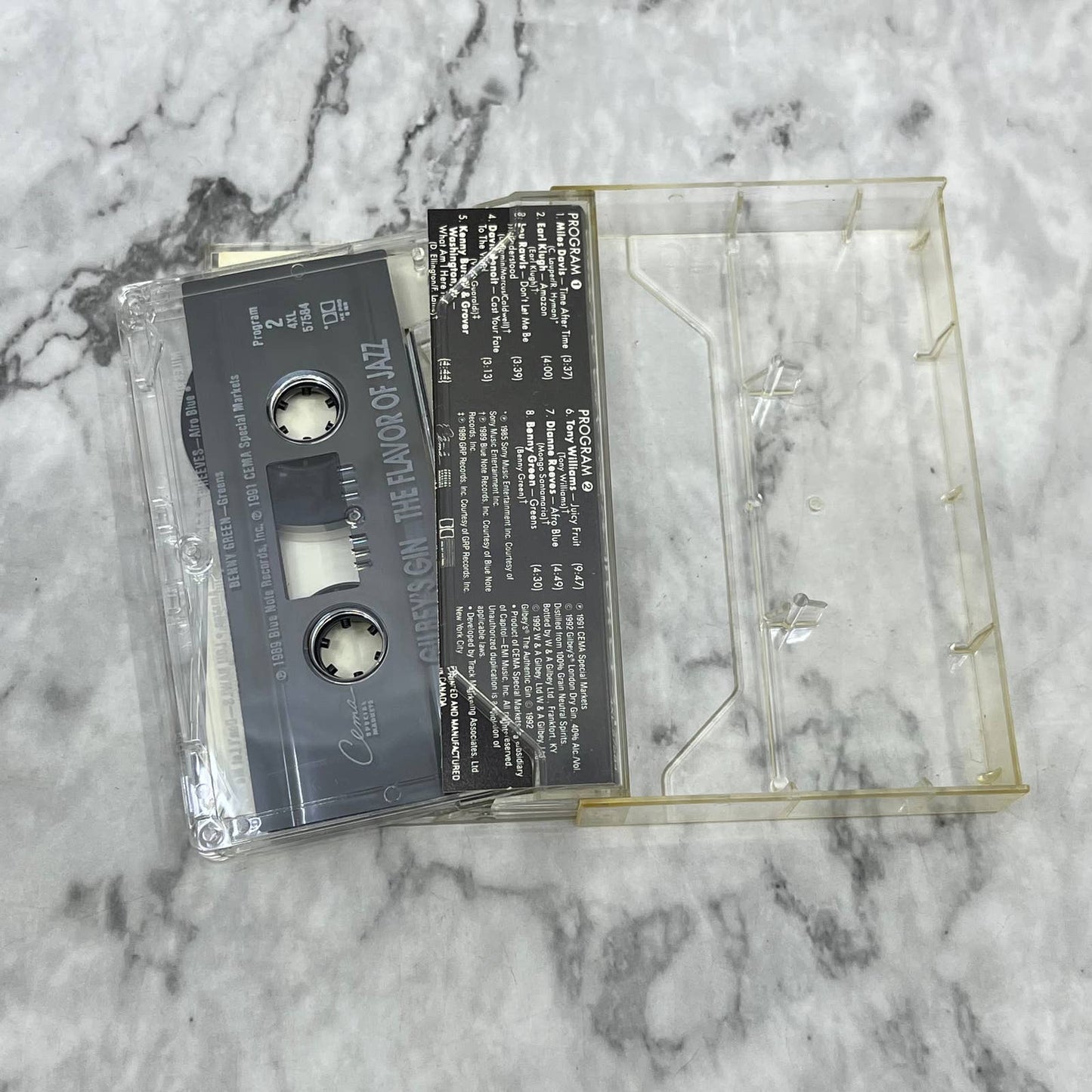 Gilbey's Gin - The Flavor of Jazz 1992 Vintage Cassette Tape TC7-43