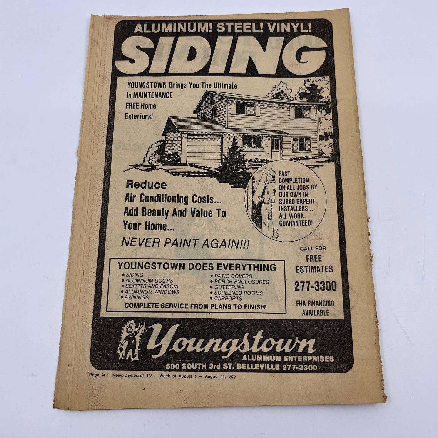 1979 Aug 5 Bellville IL News-Democrat TV Listings Magazine Dorothy TG6