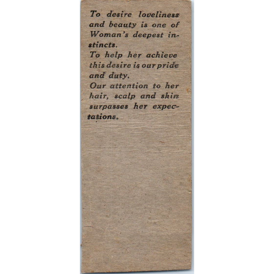 House of Beauty Country Club Plaza Kansas City MO Advertising Matchbook SA9-M3