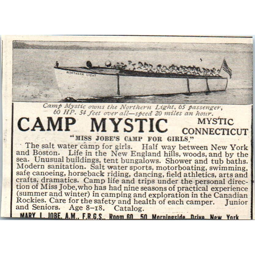 c1920 Harper's Magazine Ad - Silver Lake Camps in the Adirondacks EA3-2