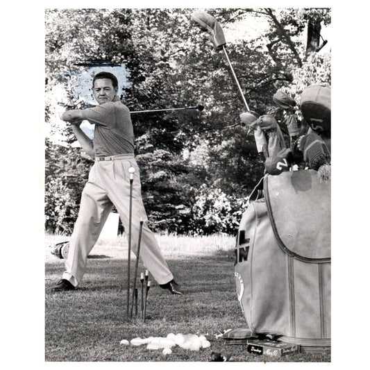 1958 Press Photo Golf Paul Hahn George Page Colonial Country Club 8x10" AD2