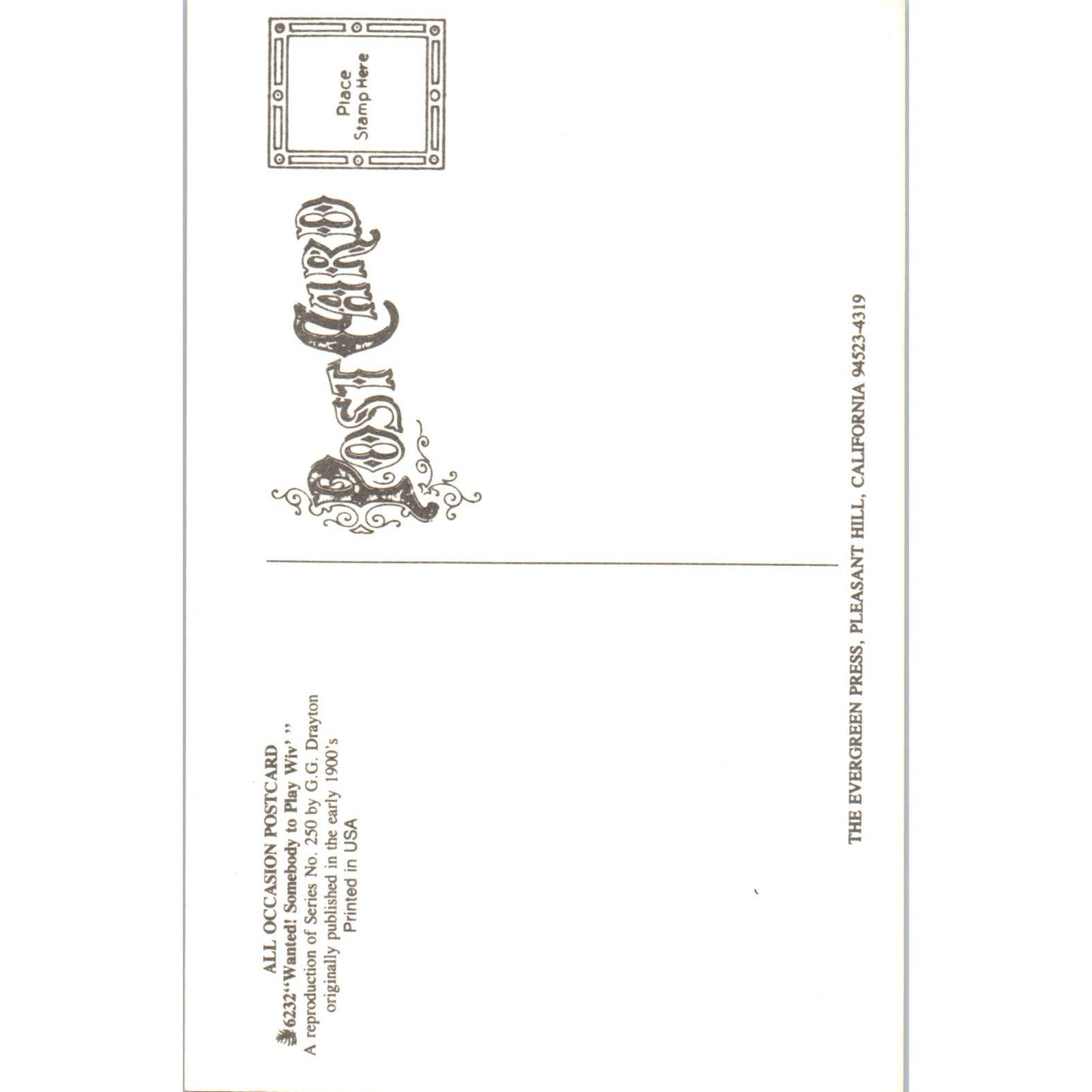 Kewpie Doll Reproduction of Series 25o G.G. Drayton Original Postcard PB6