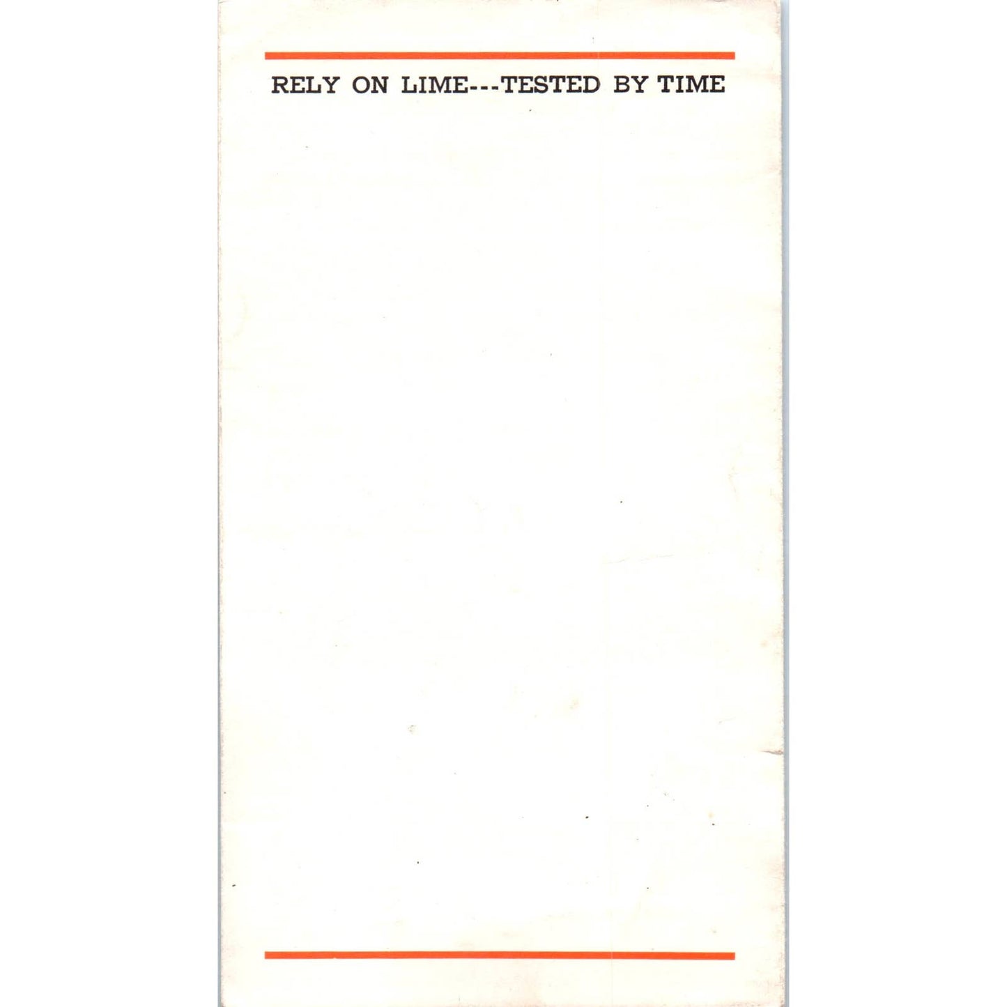 Vintage Info Brochure How To Apply Lime Lime National Lime Association SE5
