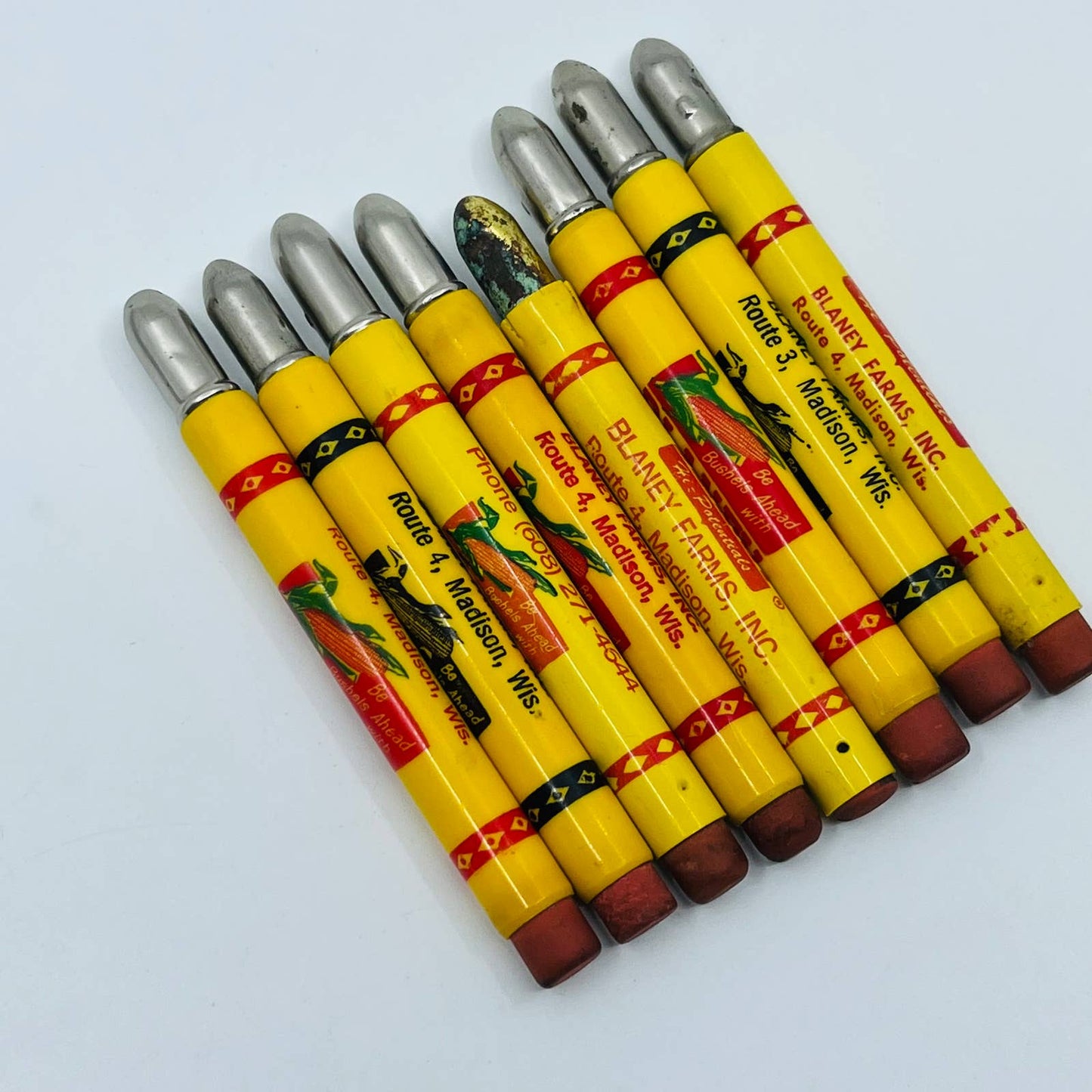 Bullet Pencil Lot 8 Blaney Farms Pencils Agriculture Madison Wisconsin SB3