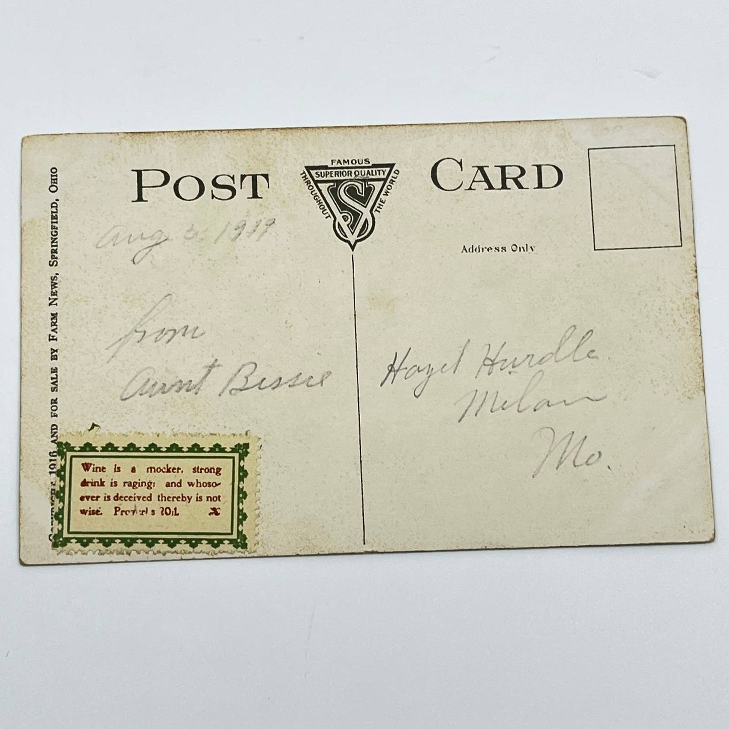 1919 Post Card NY C & HR 280 RR Train Car SC9