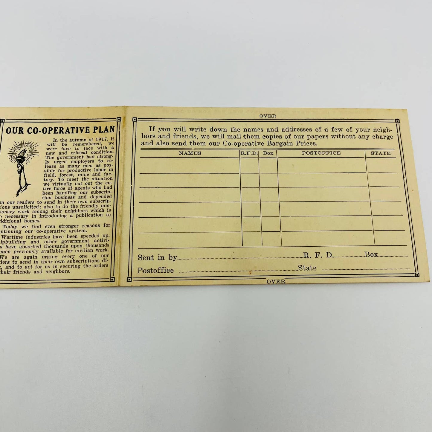 1917 Washington Farmer and Chehalis Bee-Nugget Newspaper Subscription Cards SC2