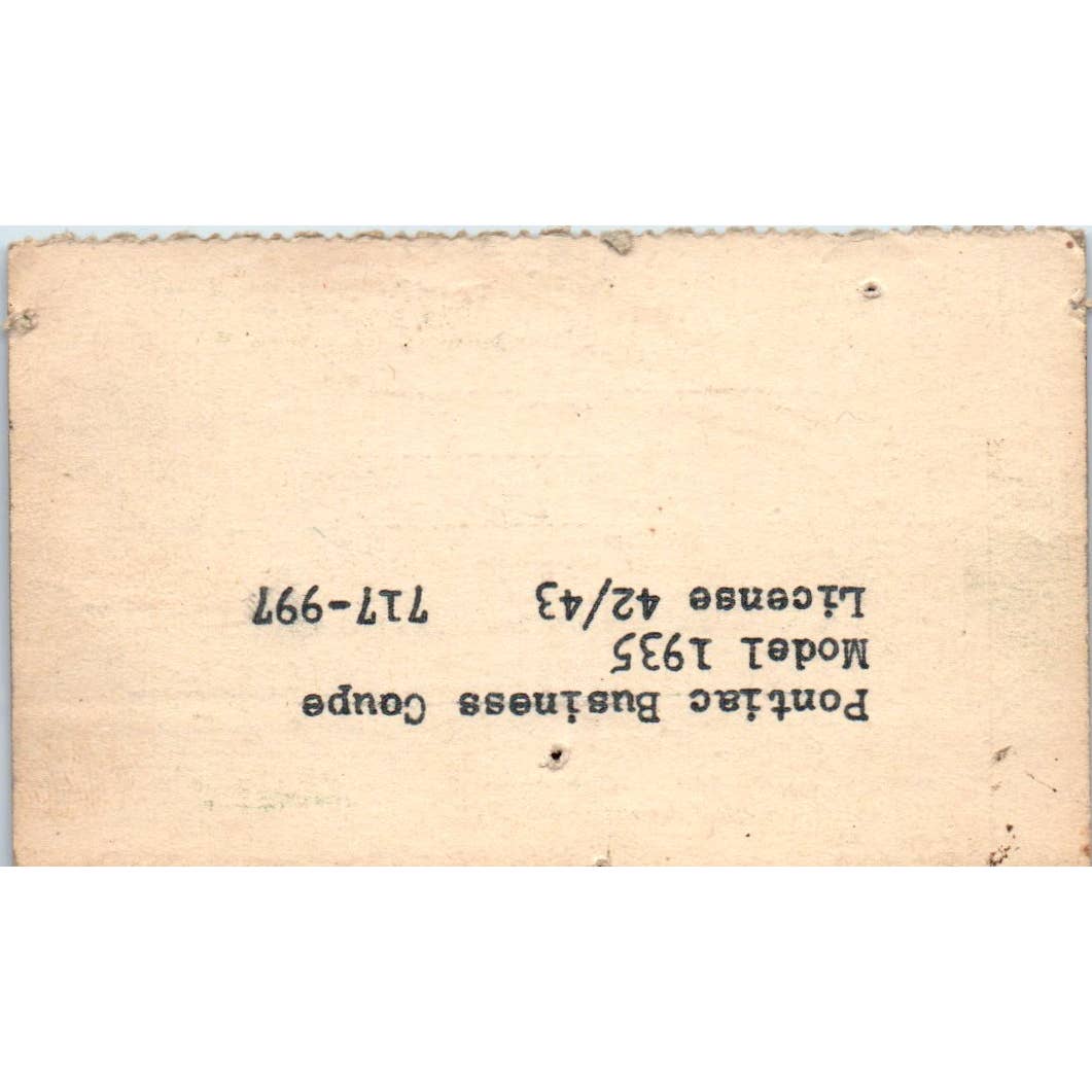 1940s Civil Defense Card Emergency Medical Division Milwaukee WI SE5-3