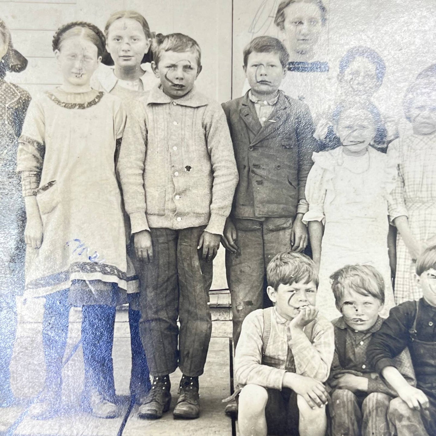 1919 RPPC Postcard School at the Riverside Class Photo SC9