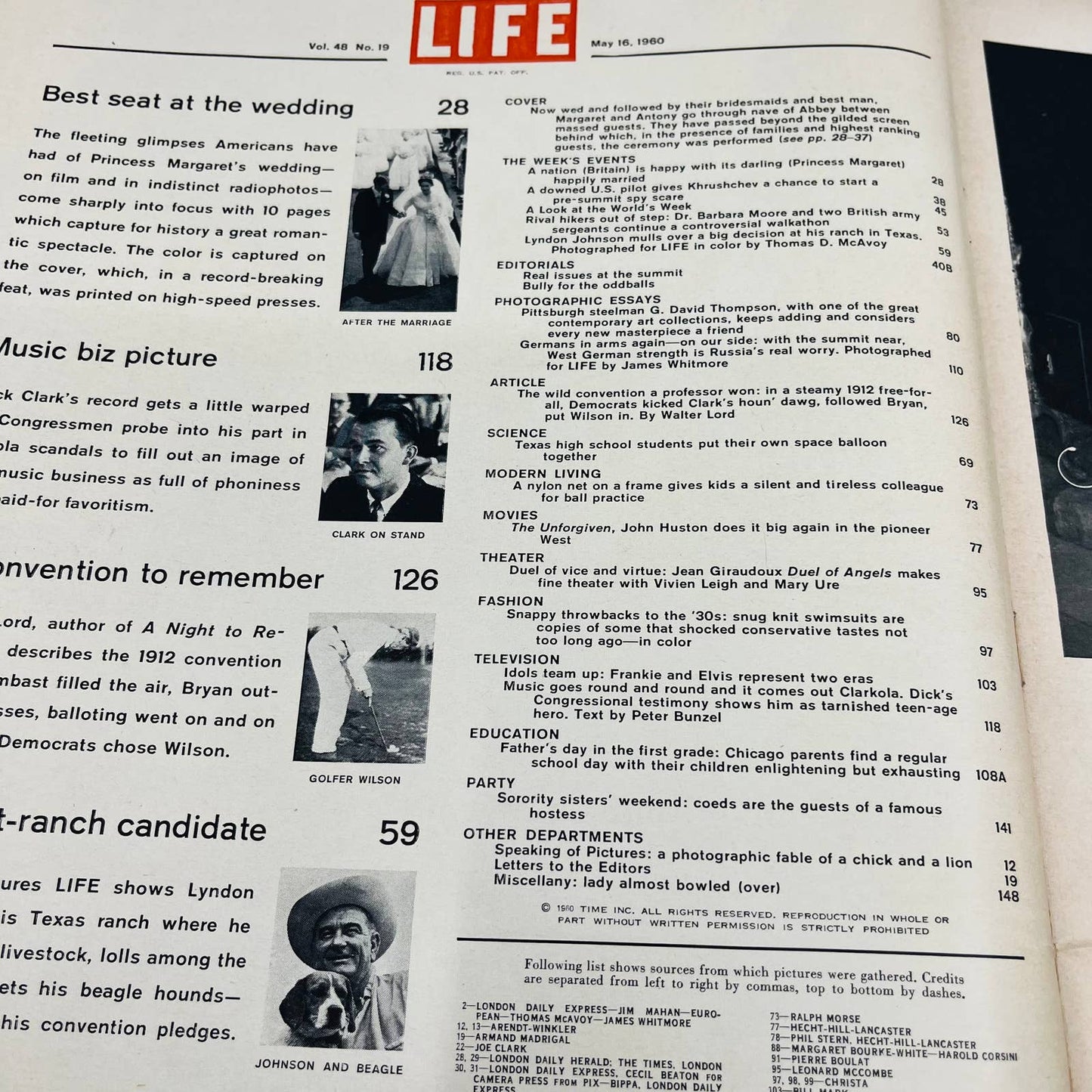 LIFE Magazine May 16, 1960 NEWSSTAND Wedding Princess Margaret Elvis Presley TA8