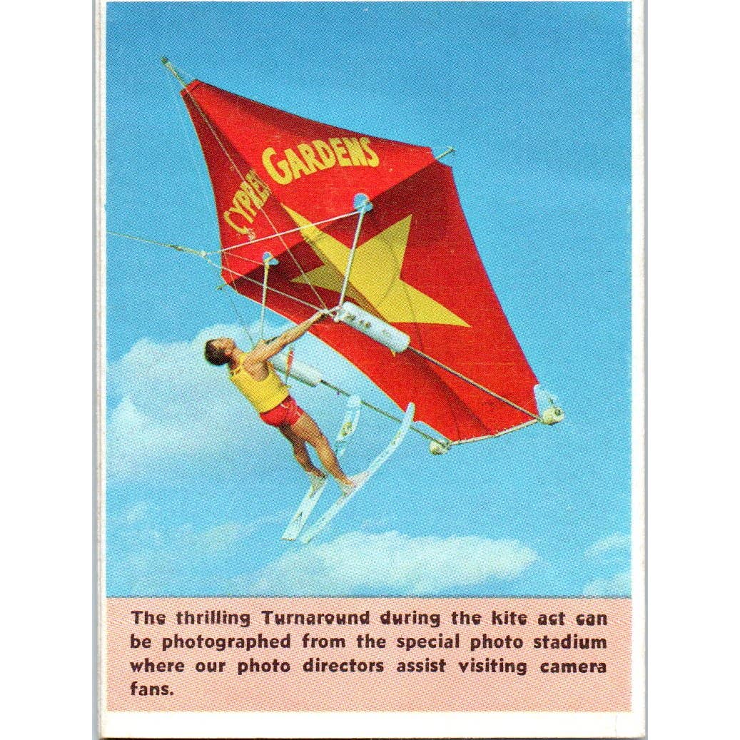 1960s Florida Cypress Gardens Florida Water Ski Show Fold Out Brochure SE5
