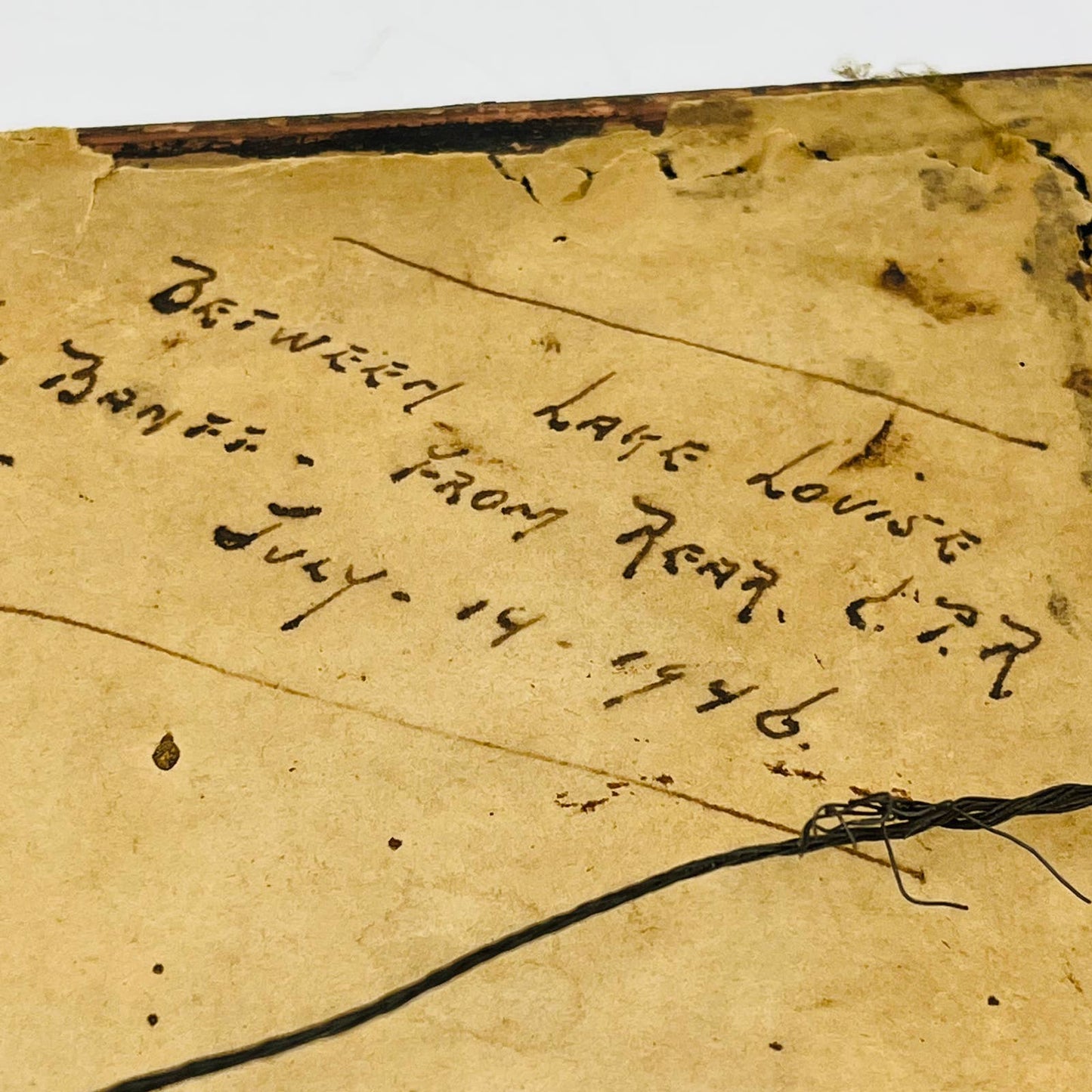 1946 Framed Photo Canadian Pacific Railroad By Lake Louise & Banff Alberta TC6