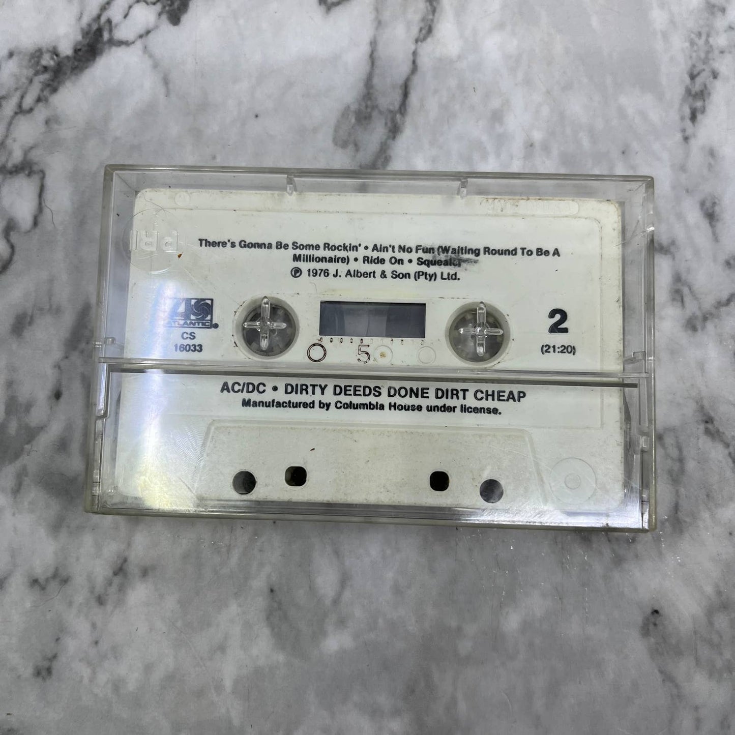 AC/DC - Dirty Deeds Done Dirt Cheap - No Jacket Cassette Tape TJ6-86