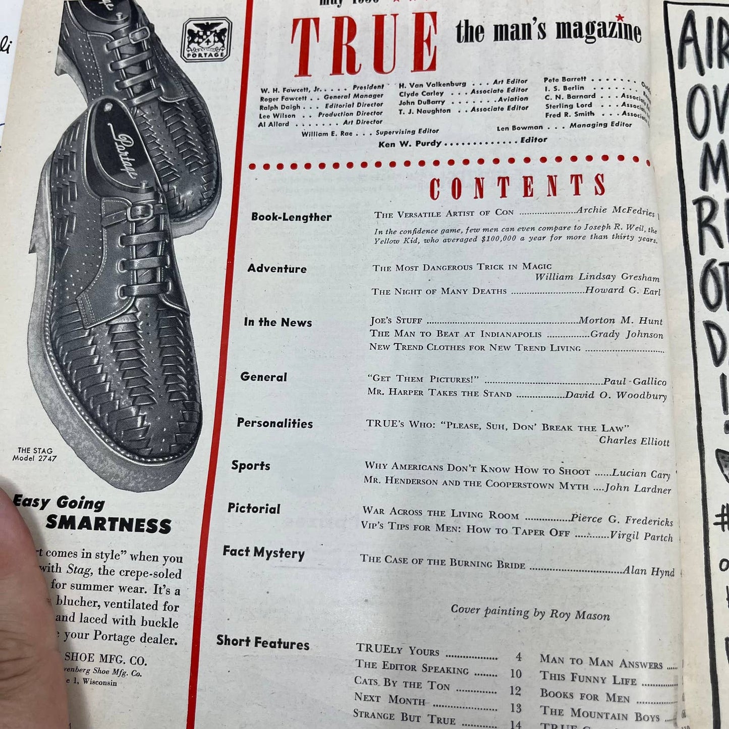 1950 May TRUE MAGAZINE Joe's Stuff Morton M. Hunt TJ3