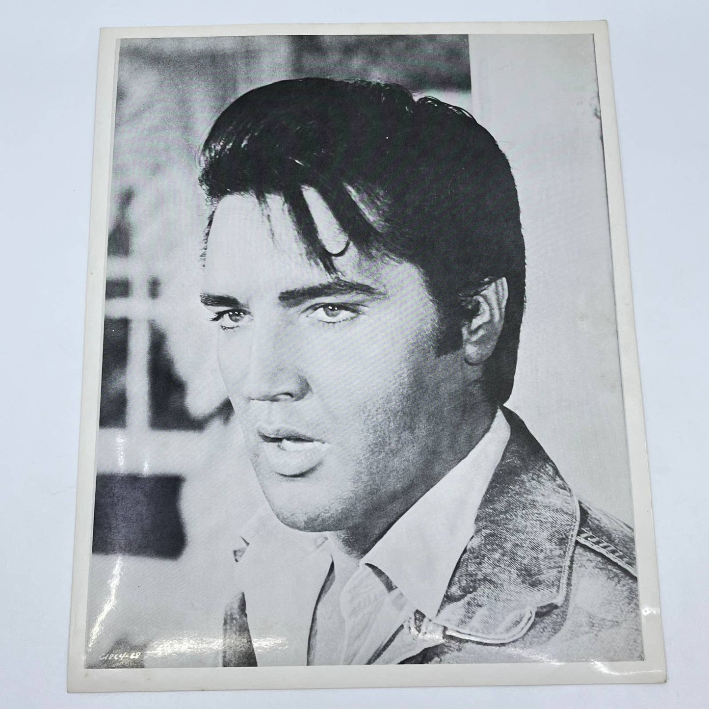 Vintage Elvis Presley Head Shot Portrait Black & White 8x10 AB4-5