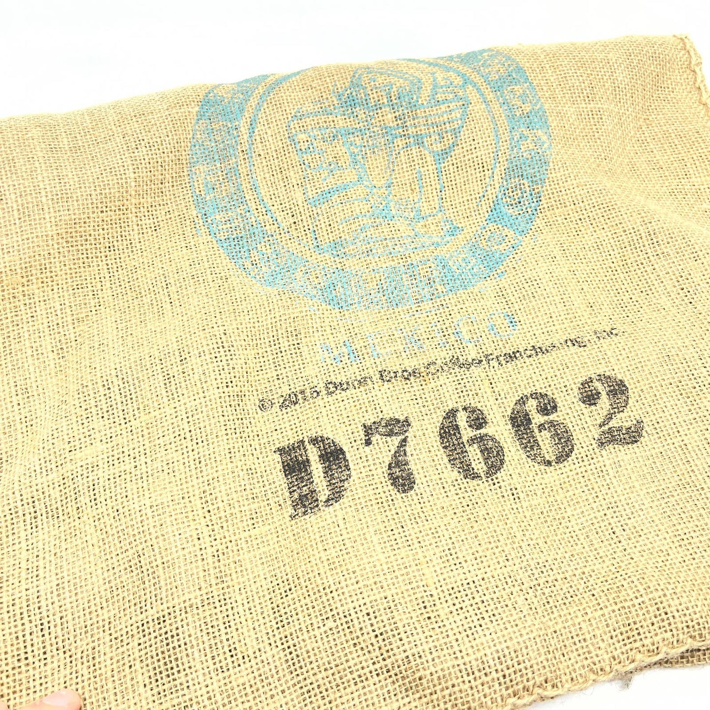 DUNN BROS Coffee Gunny Sack Burlap Bag - Decaffeinated Mexico TG4