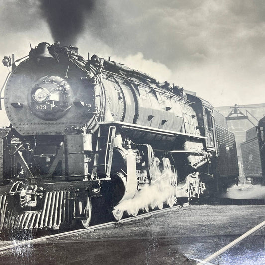 Vintage RR Railroad Photo of 2 Kansas City Southern Locomotives 904 909 8x10 AB3