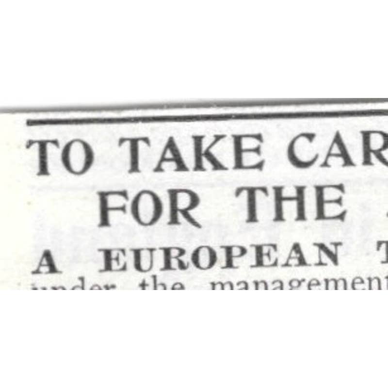 European Trip James Hamilton David S Pond Princeton University - 1903 Ad TJ8-7-3