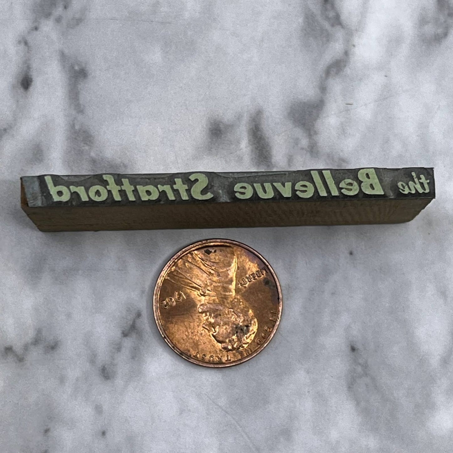 Vintage Printers Block Plate The Bellevue Stratford Hotel Philadelphia TJ511