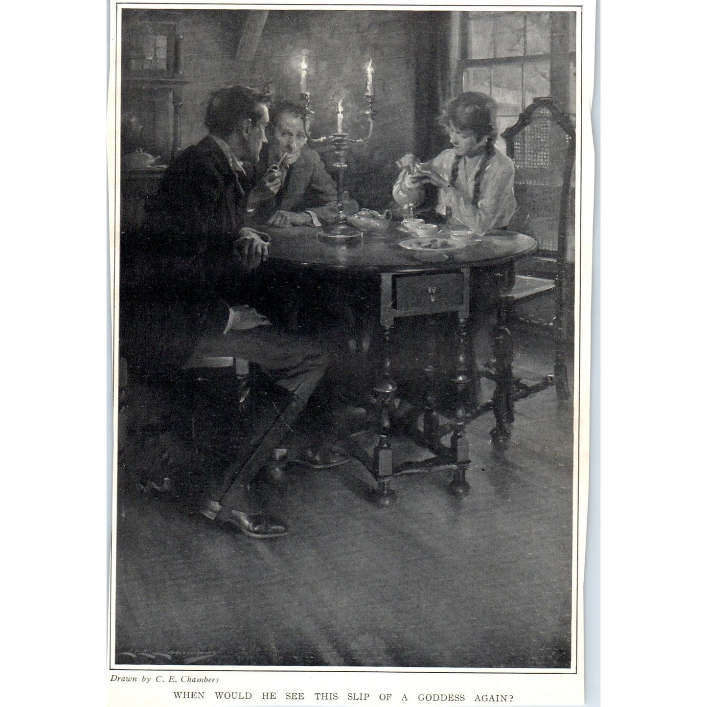 c1920 E.C. Chambers - When Would He See The Slip of a Goddess Again? TH2-SF1