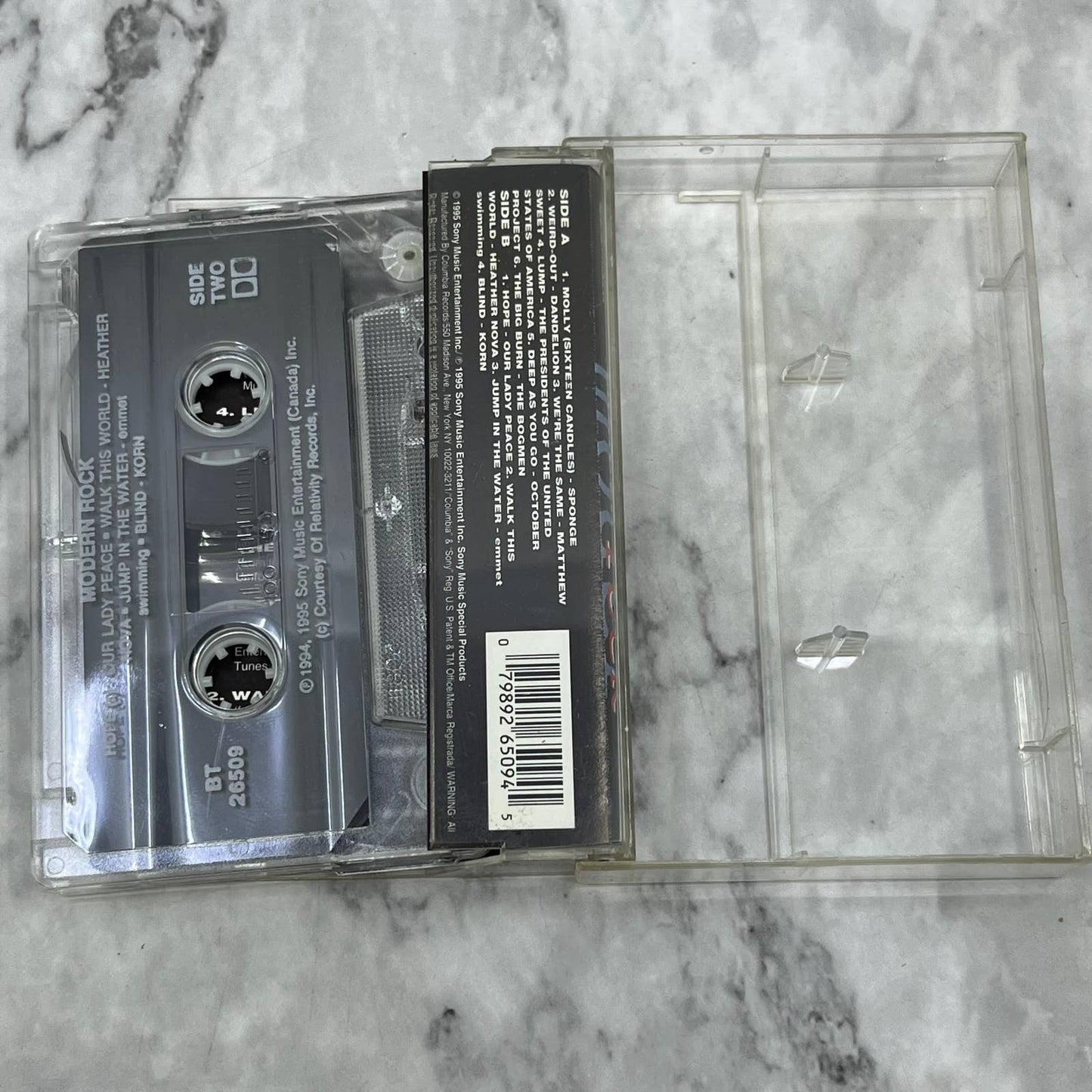 Modern Rock / 10 Of Modern Rock's Best By Various Artists Cassette Tape TD9-56