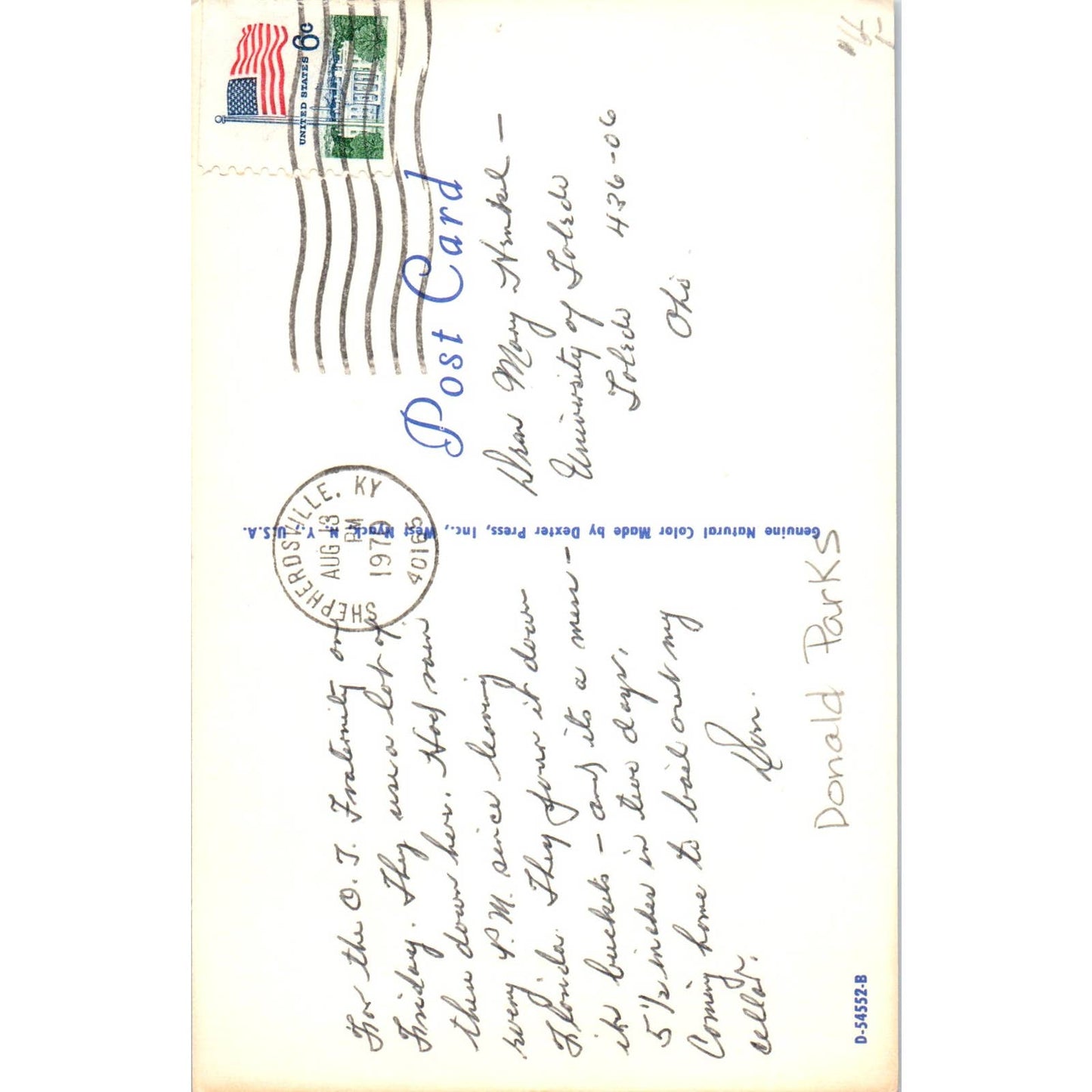 Moonshiner Mountain Man Humor Cartoon 1979 Original Postcard TK1-20