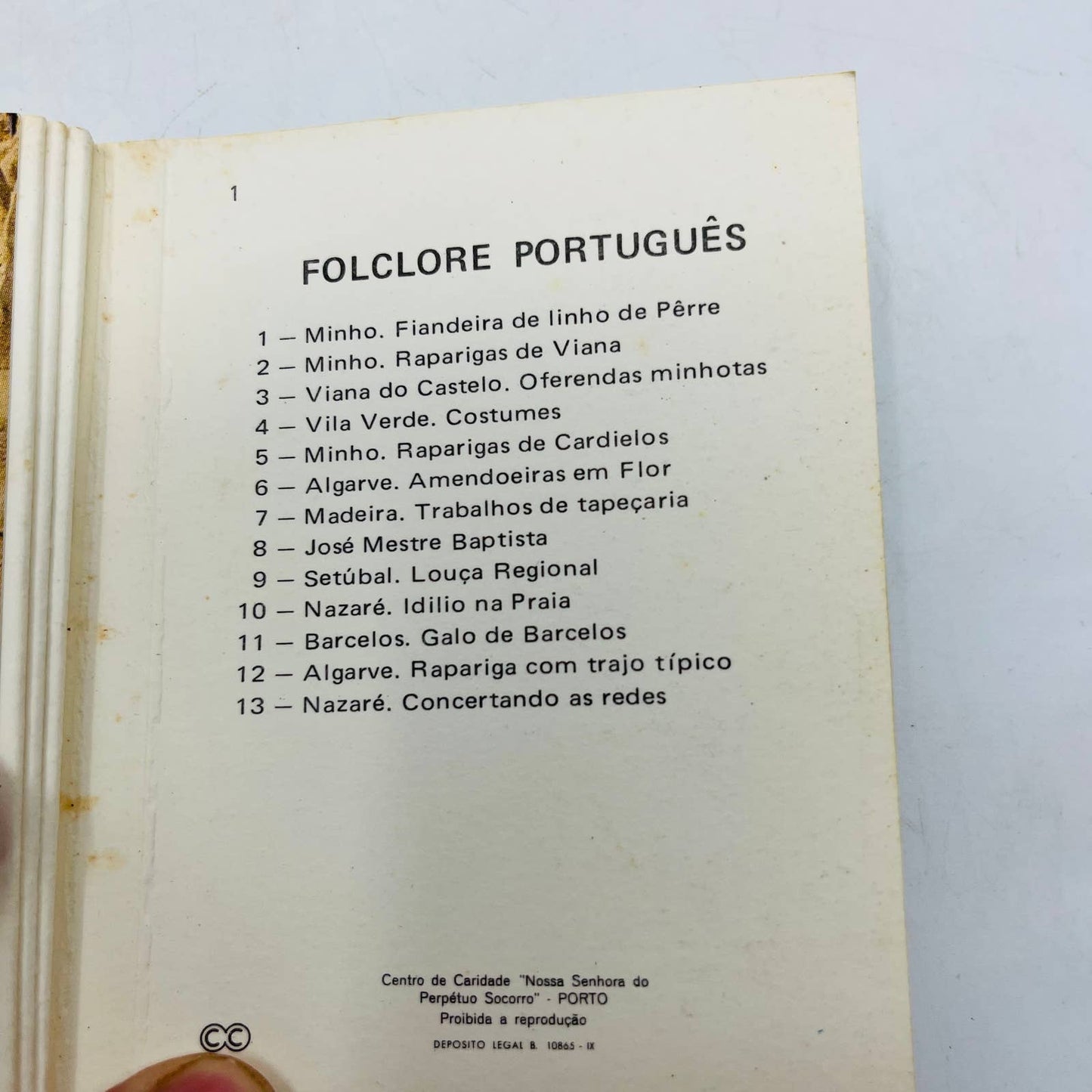 1960s Folclore Portugal Mini Photo Souvenir Booklet EA1