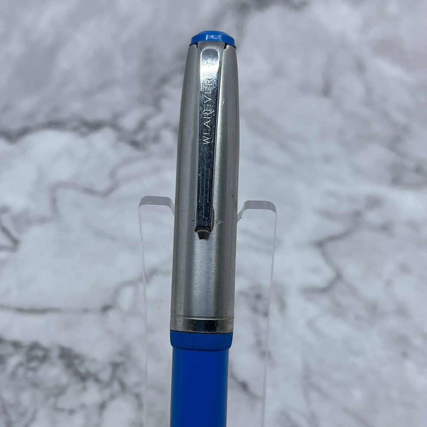 Vintage Wearever Fountain Pen Cartridge Full Sky Blue & Chrome USA SE6
