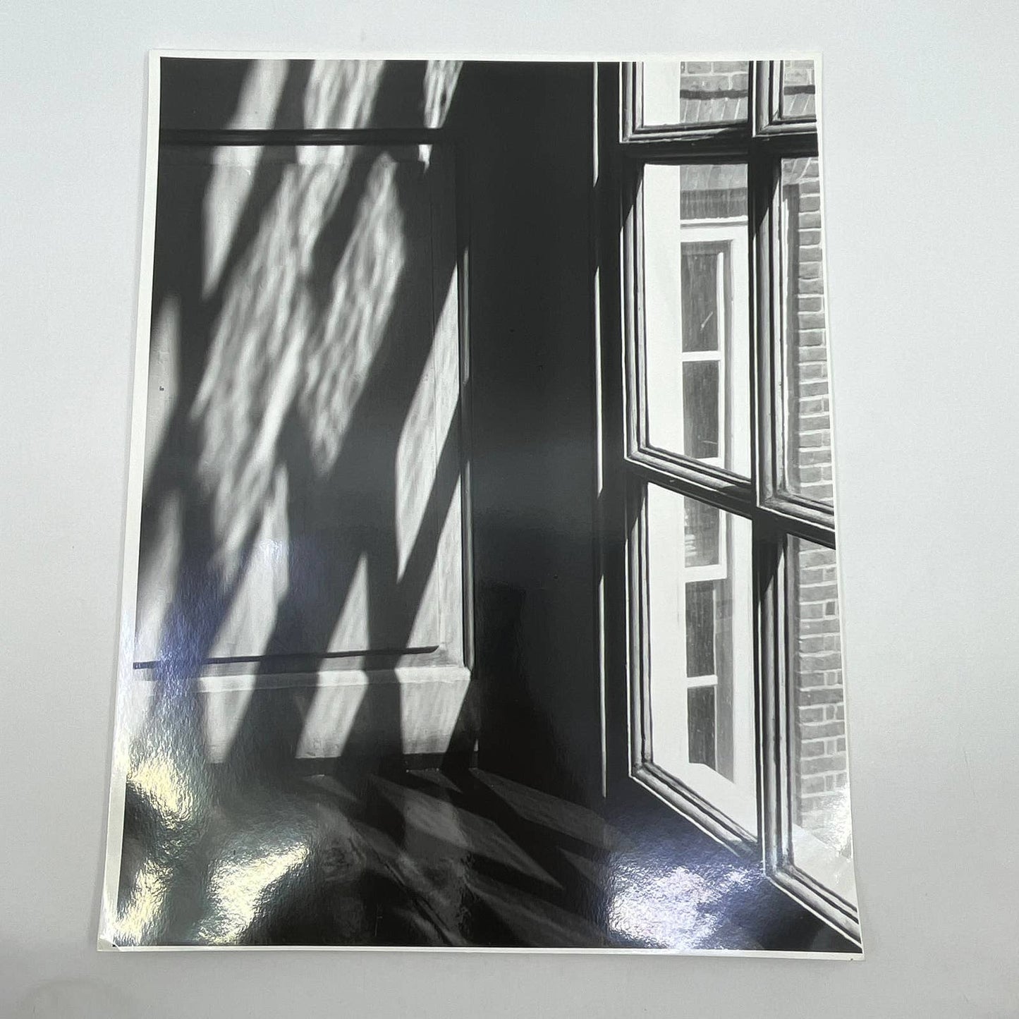 Vtg Original Art B&W Photo Shadow Room Randolph Allen Kennedy 11x14 FL4-2