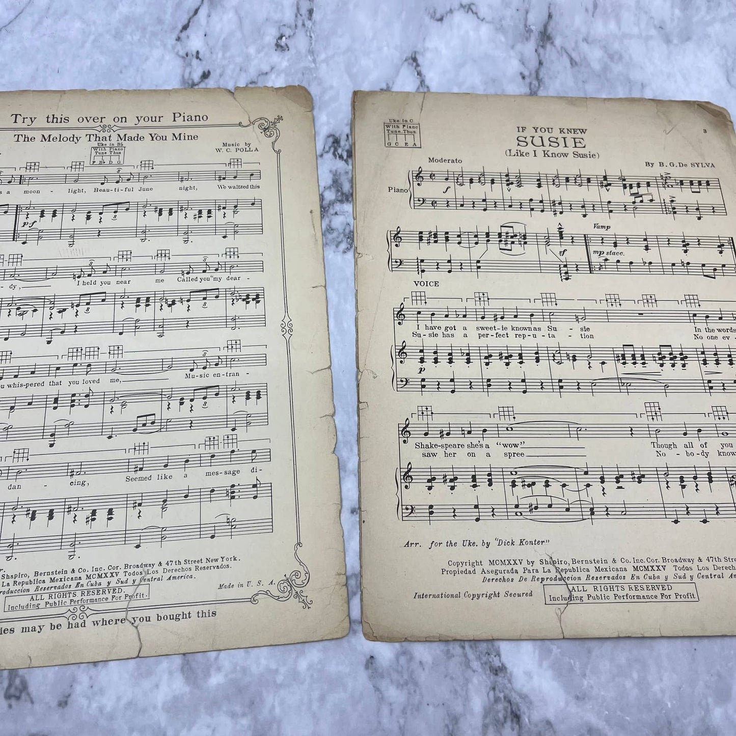 1925 IF YOU KNEW SUSIE (Like I Know Susie) Sheet Music by B. G. De Sylva TJ4